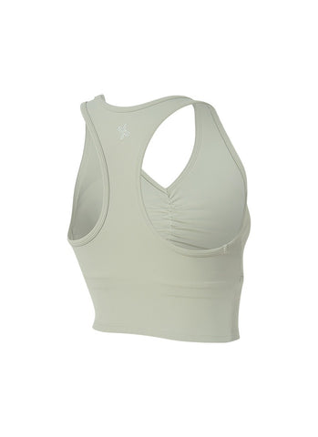 Black Label Signature Power Rise Shirring Crop Top