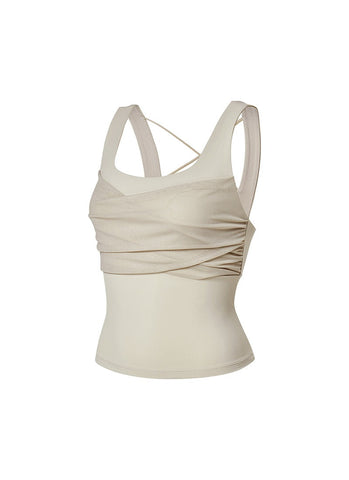 Black Label Signature Power Rise Shirring Tank Top