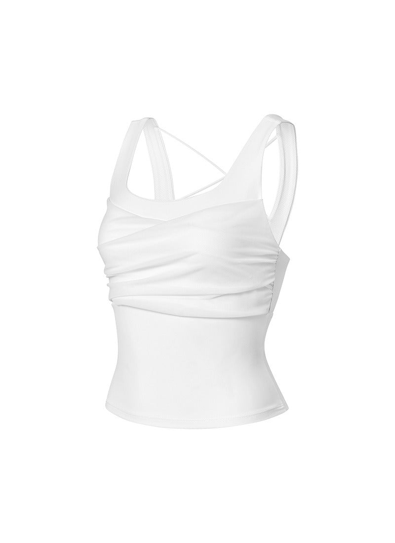 Black Label Signature Power Rise Shirring Tank Top