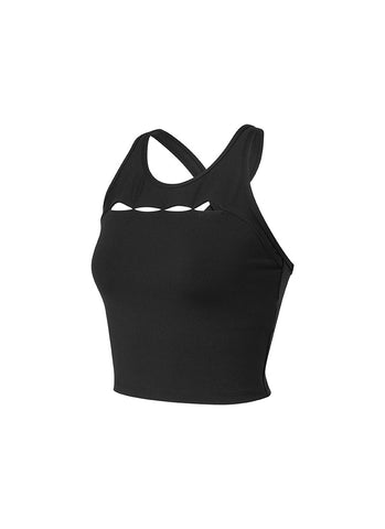 Cotton-like Cutout Hole Crop