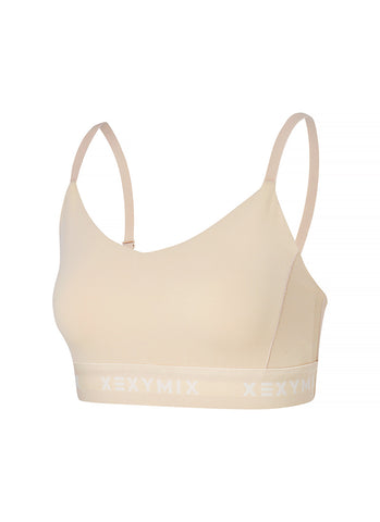 Black Label Signature Power Rise Logo Band Bra Top