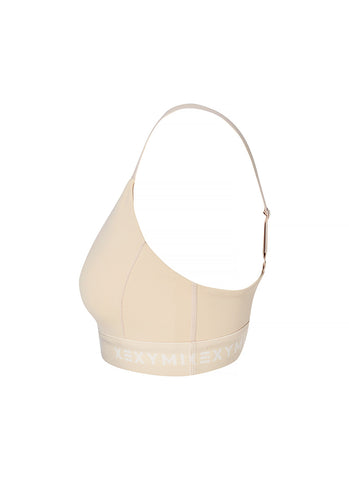 Black Label Signature Power Rise Logo Band Bra Top