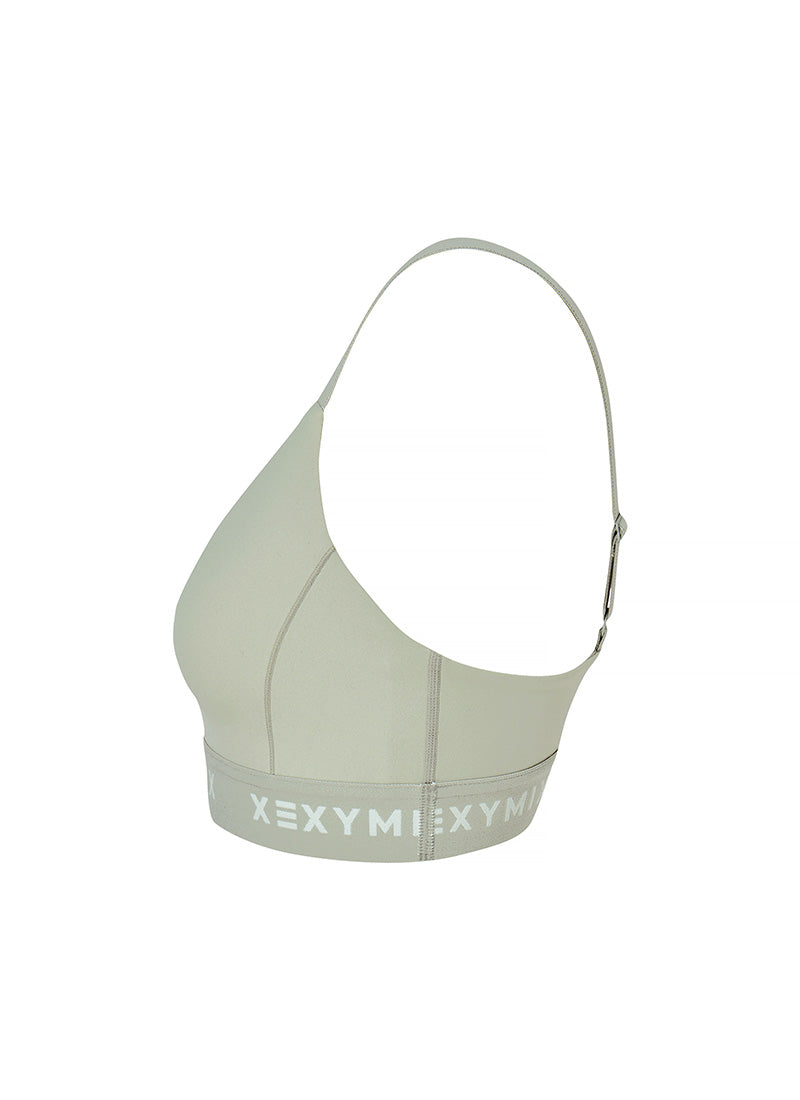 Black Label Signature Power Rise Logo Band Bra Top