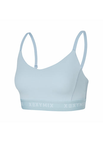 Black Label Signature Power Rise Logo Band Bra Top