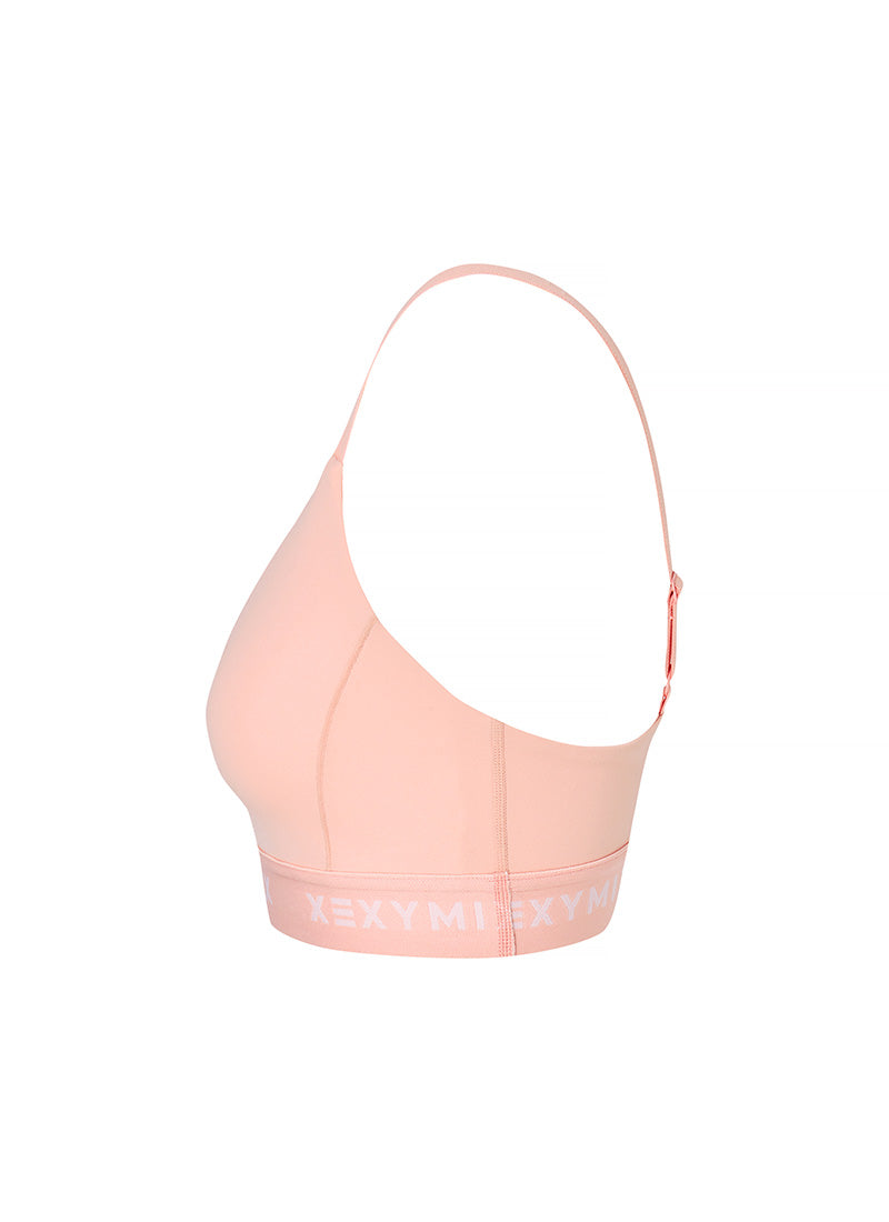 Black Label Signature Power Rise Logo Band Bra Top