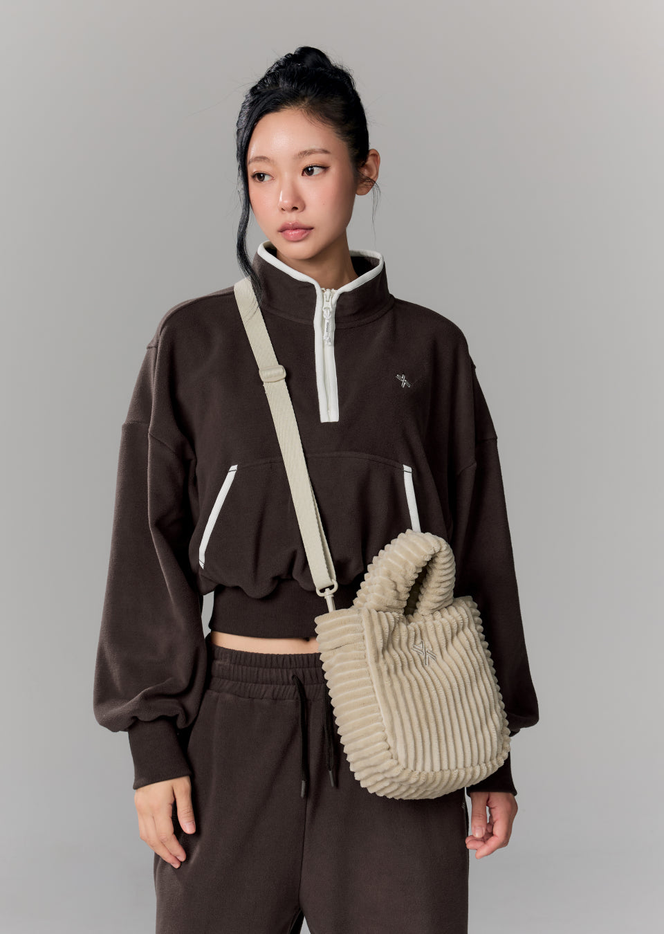 Fluffy Corduroy Tote Bag