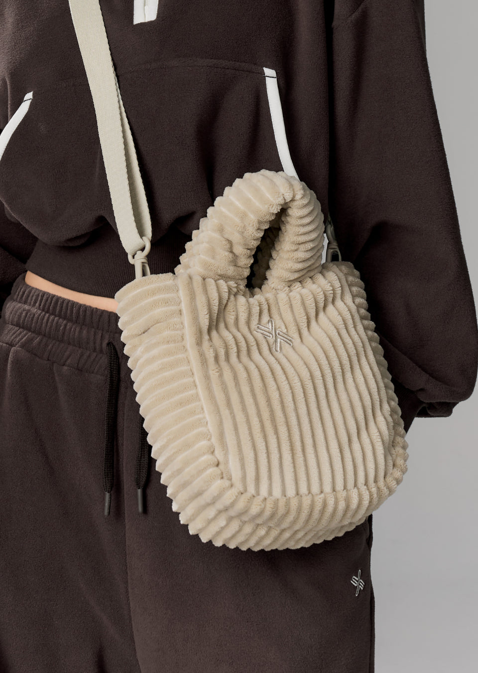Fluffy Corduroy Tote Bag