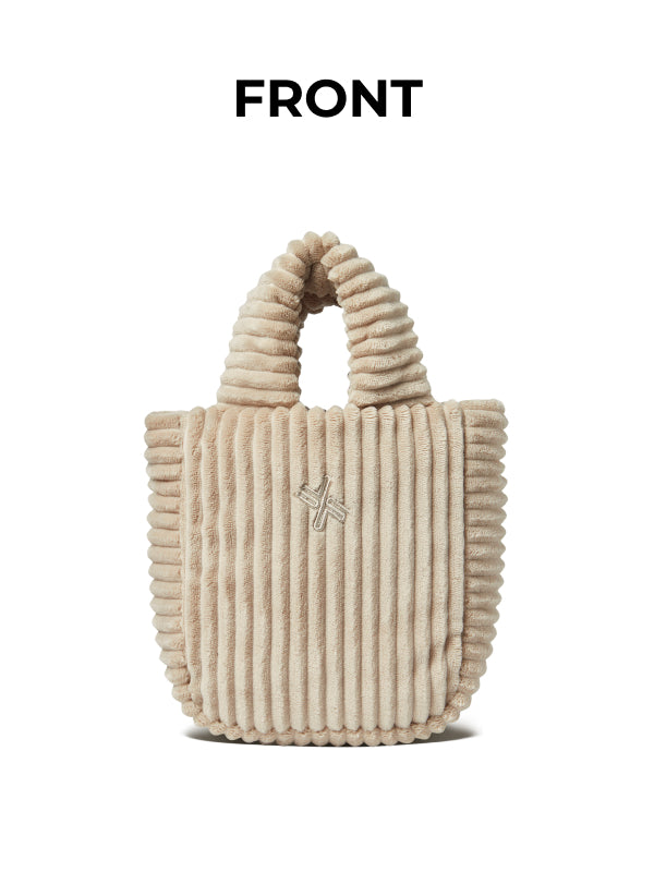 Fluffy Corduroy Tote Bag