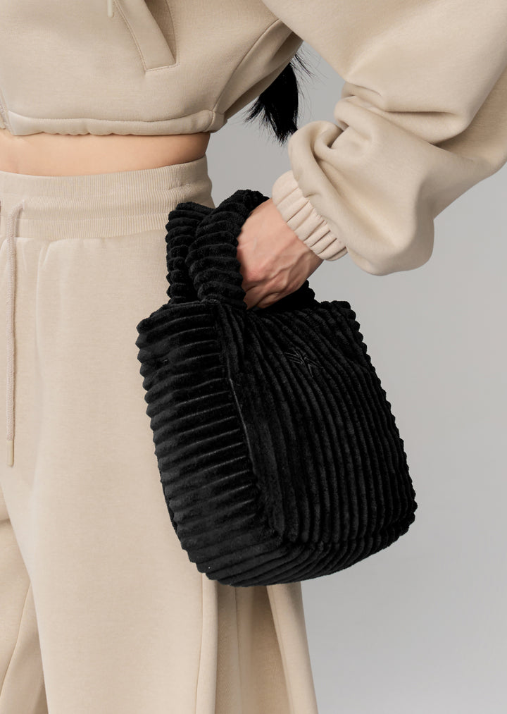 Fluffy Corduroy Tote Bag