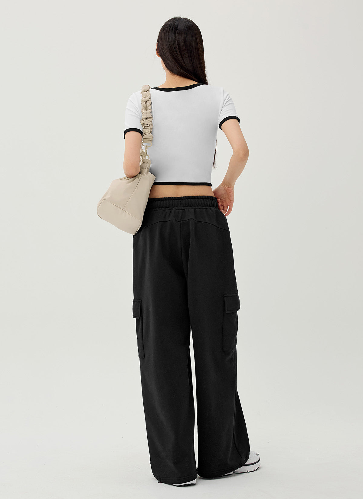 Shirring Strap Bucket Bag