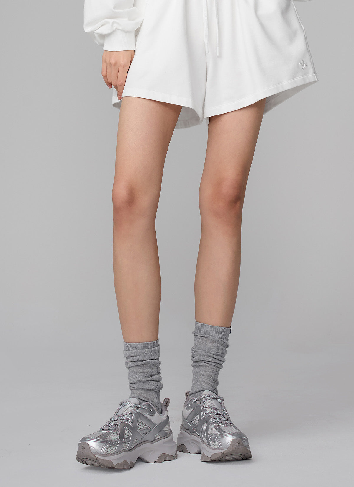 See Through Look Ribbed Knee Socks