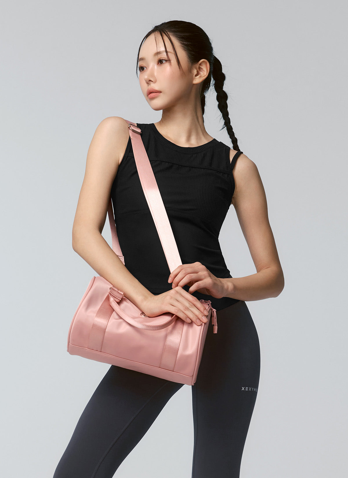 Glossy 2-Way Cylinder Bag