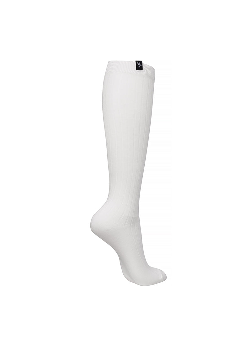 See Through Look Ribbed Knee Socks