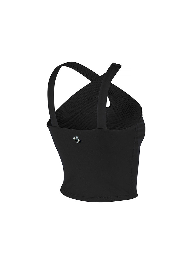 Comfort Fine Cross Neck Crop Top