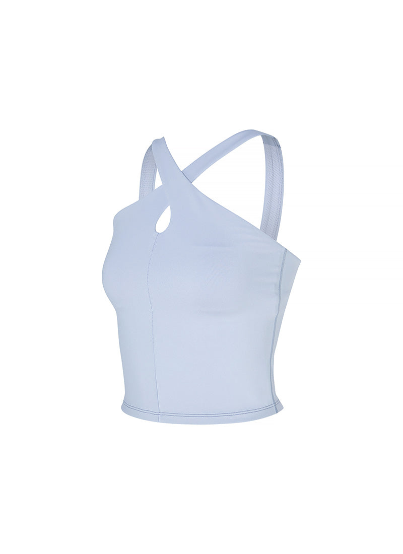 Comfort Fine Cross Neck Crop Top