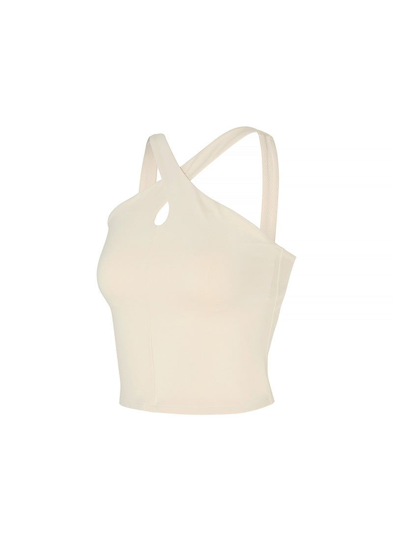 Comfort Fine Cross Neck Crop Top