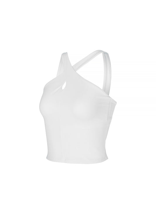 Comfort Fine Cross Neck Crop Top
