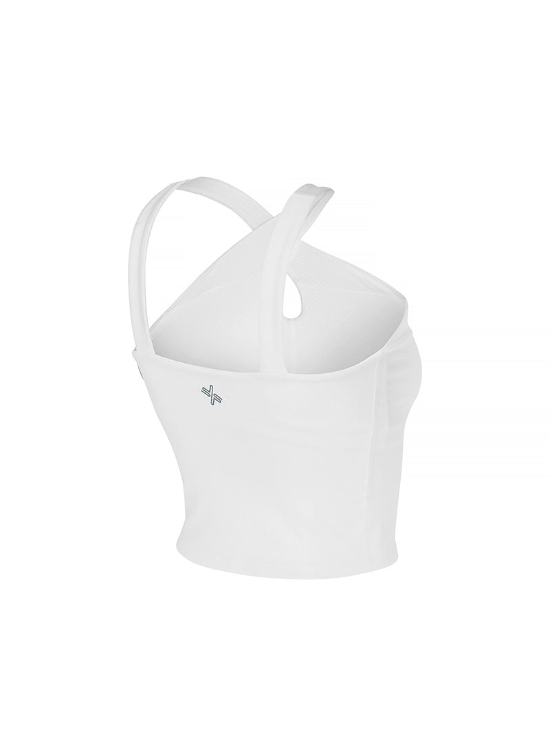 Comfort Fine Cross Neck Crop Top