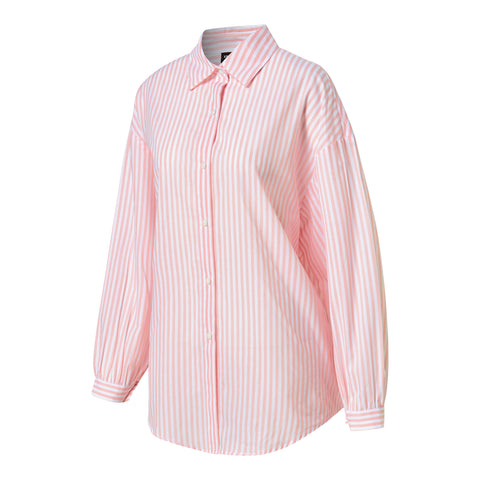 Soft Stripe Loose Fit Shirts