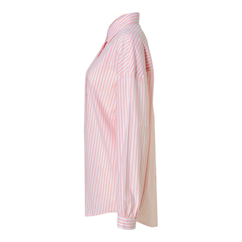 Soft Stripe Loose Fit Shirts