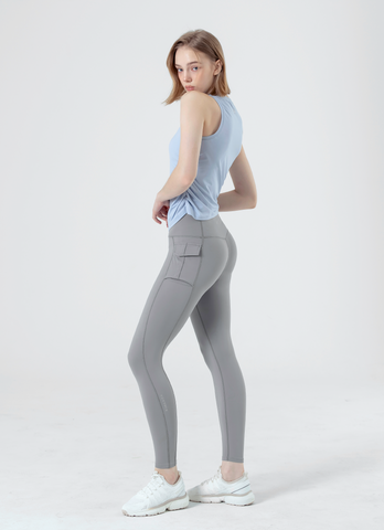 Unbalanced Side Shirring Sleeveless