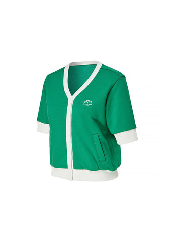 V-Neck Two Tone Cardigan