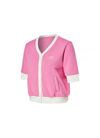 V-Neck Two Tone Cardigan