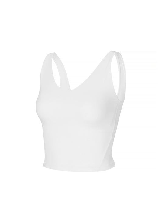 Black Label Signature V-neck Crop Top