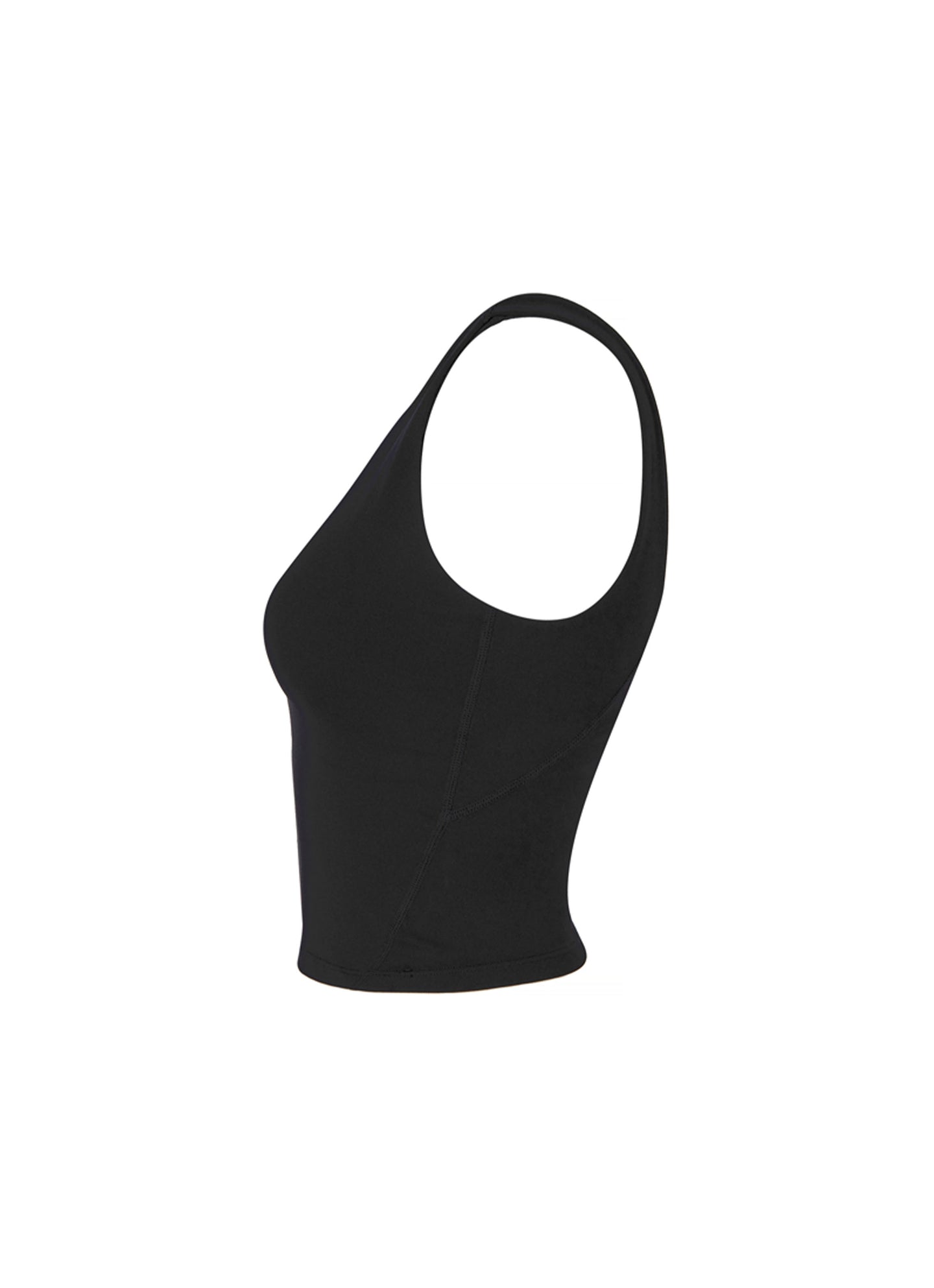 Black Label Signature V-neck Crop Top