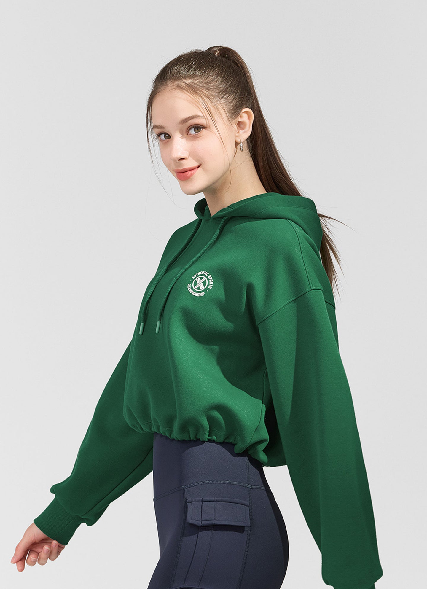 Soft Cushion String Crop Hood