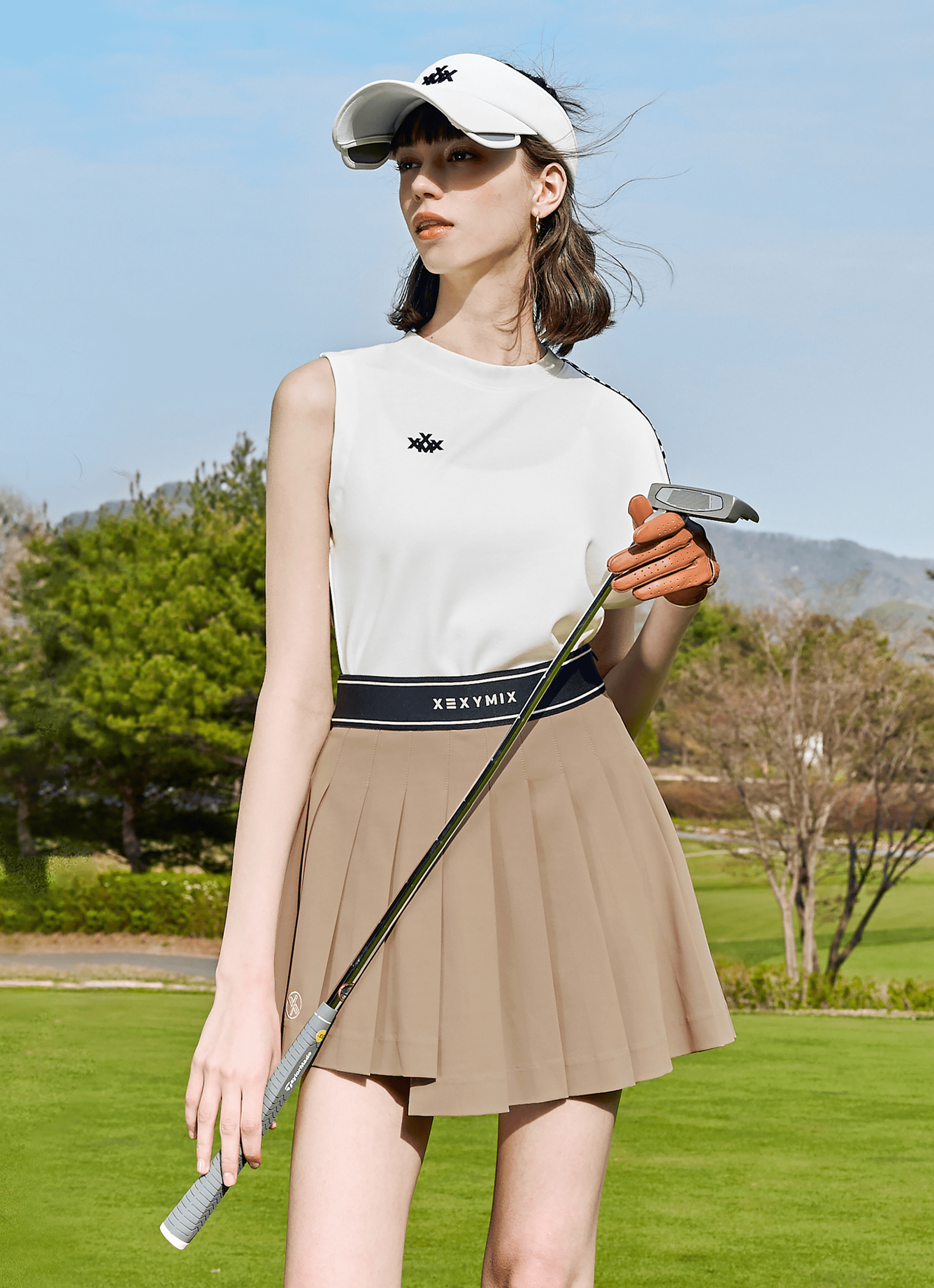 Unbalanced Pleated Cullotes – xexymix Unbalanced Pleated Cullotes – xexymix