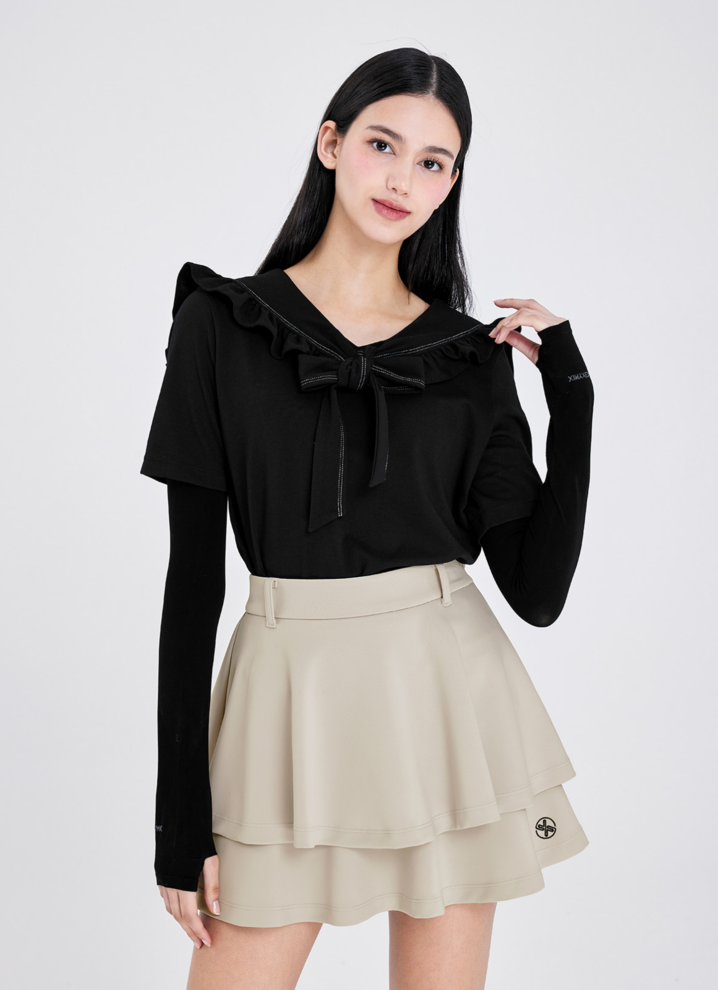 Golf Double Tiered Flare Skirt