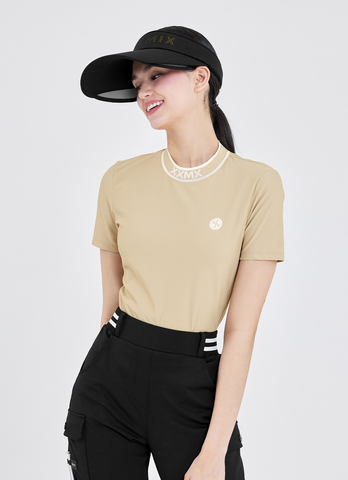 Golf Embossed Jacquard Logo Short Sleeve