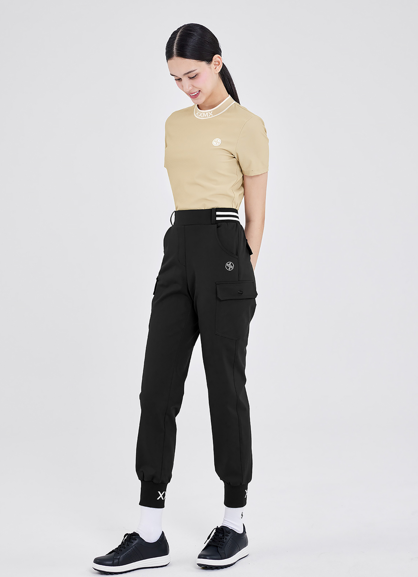 Golf Embossed Jacquard Logo Short Sleeve