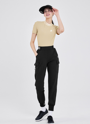 Golf Embossed Jacquard Logo Short Sleeve