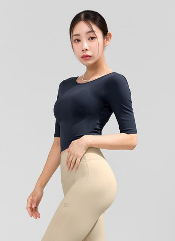 Inpad Wide Neck Short Sleeve