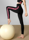 Black Label Signature Power Rise Python Colorblock Leggings