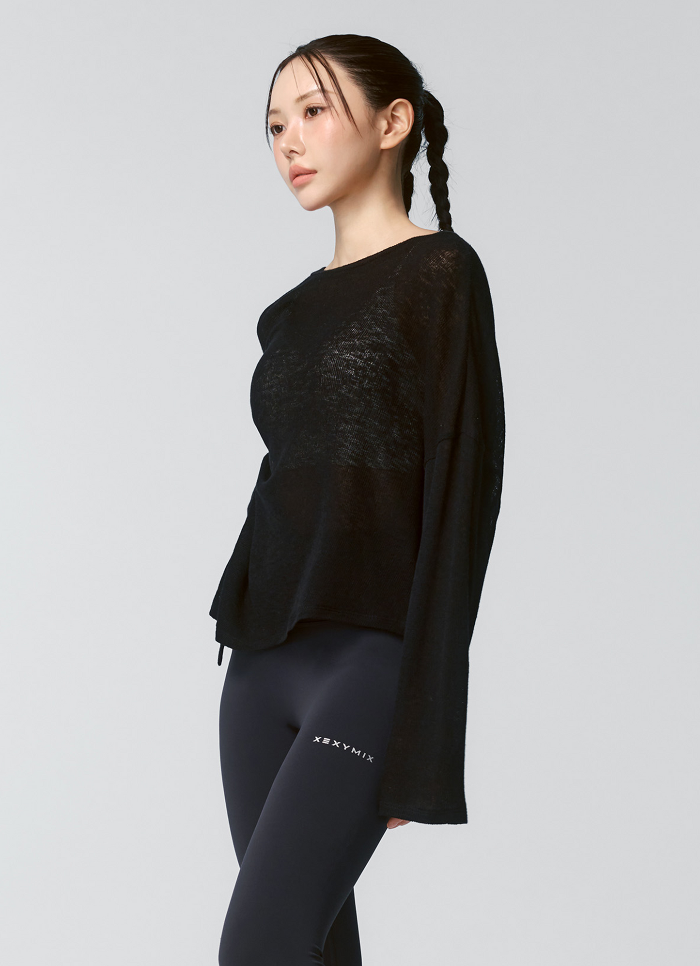 Side Slit Cover Up Long Sleeve