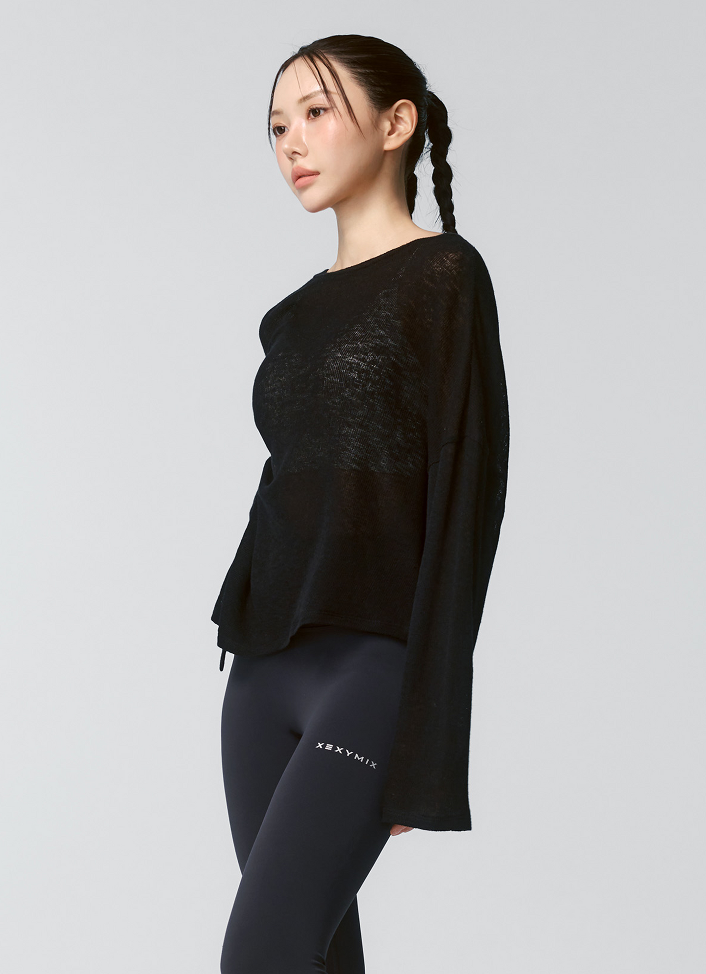 Side Slit Cover Up Long Sleeve