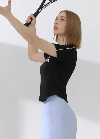Piping Color Block Short Sleeve