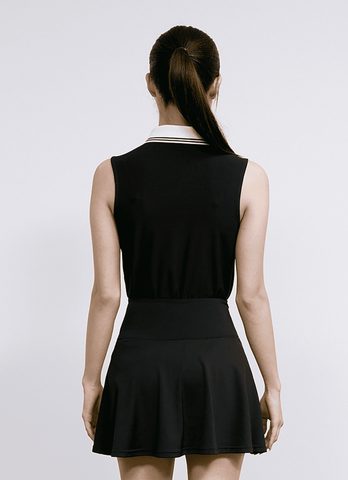 Pique Polo Slimfit Sleeveles