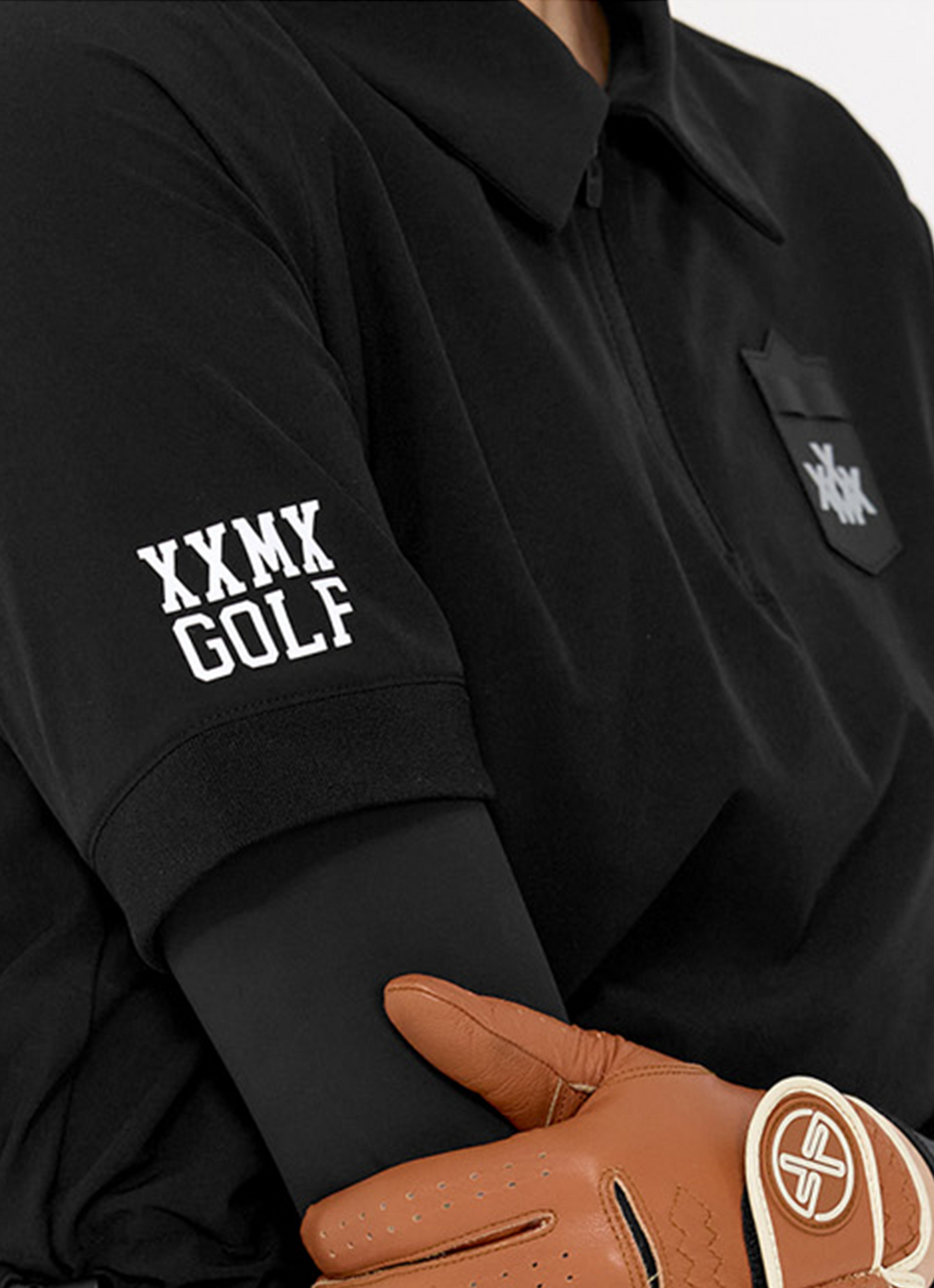 Golf Woven String Collar Short Sleeve