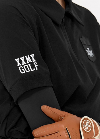 Golf Woven String Collar Short Sleeve