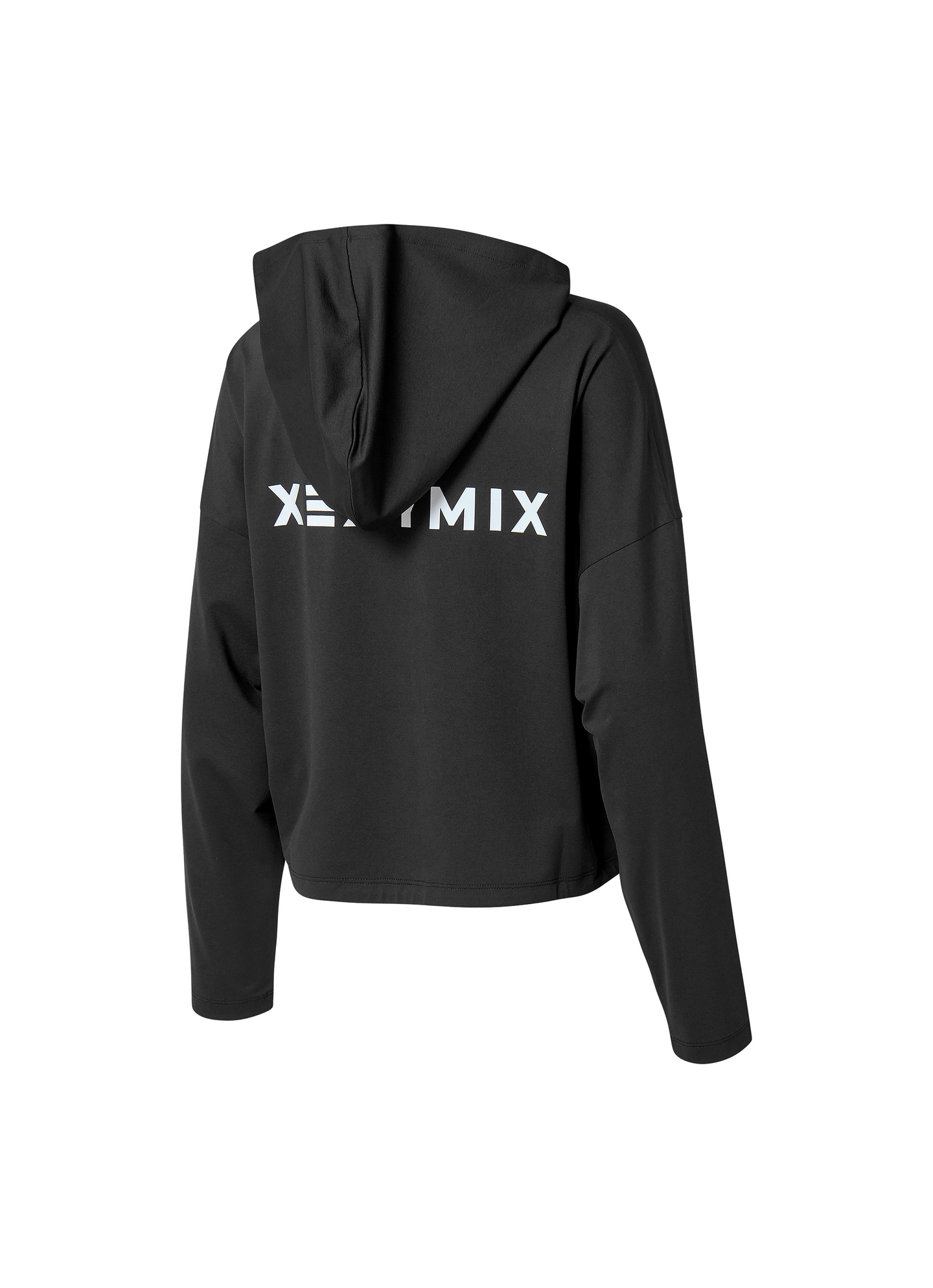 Daily Feather String Crop Hoodie