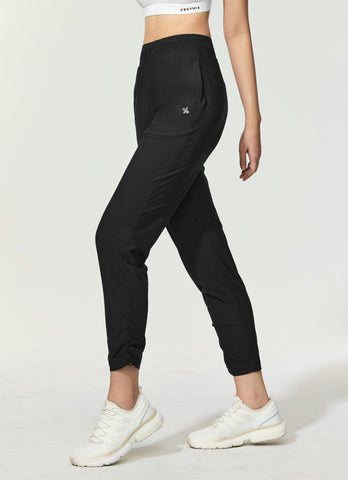 Cooling Tricot Shirring Jogger Pants