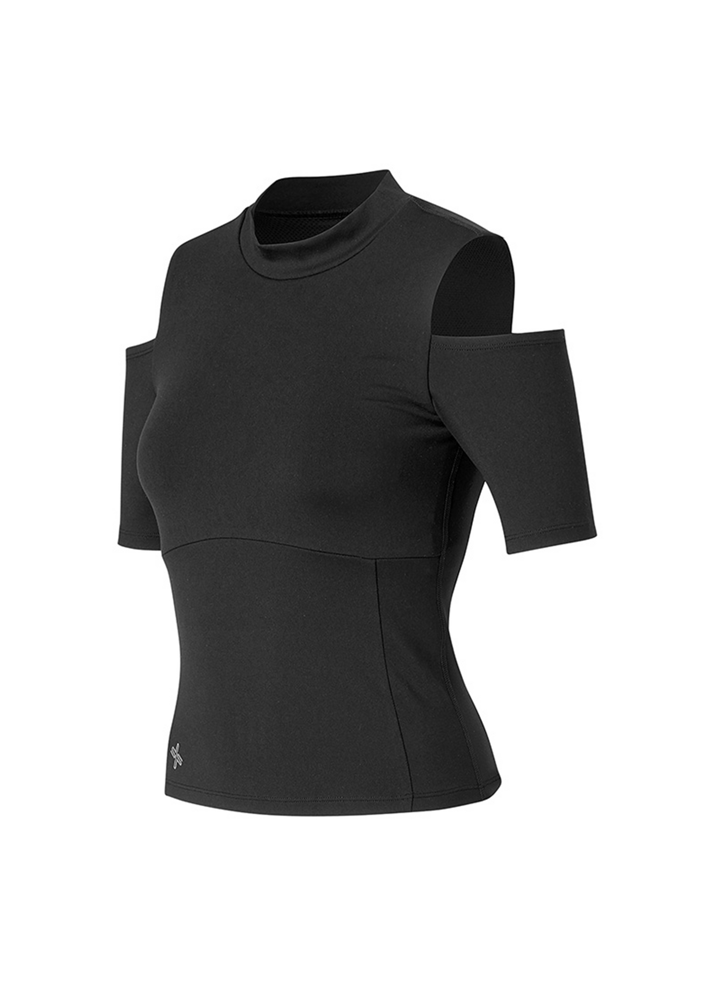 Cotton-Like Shoulder Cut-Out Sleeve Top