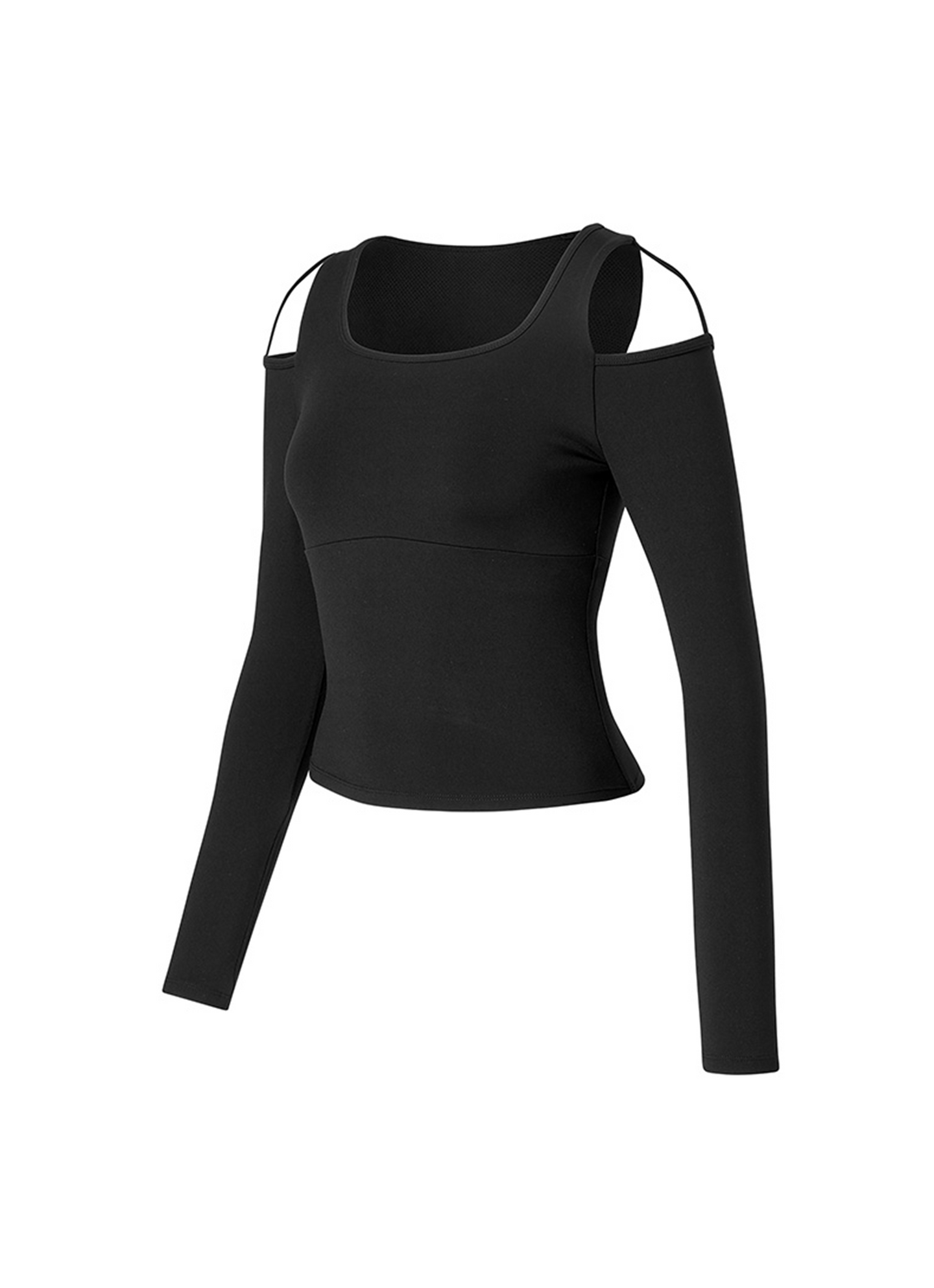 Comfort-Up Shoulder Cut-Out Padded Long Sleeve