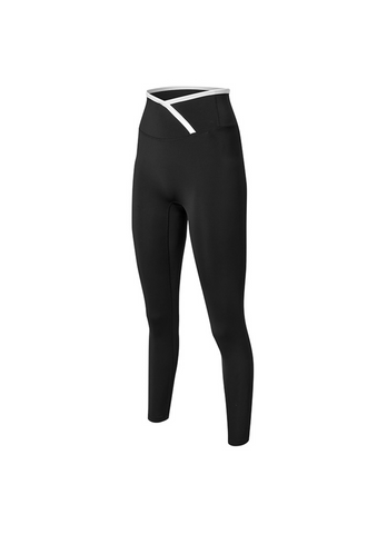 Overlap Color Combination Line Leggings