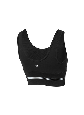 Black Label Signature Power Rise Logo Banding Sports Bra