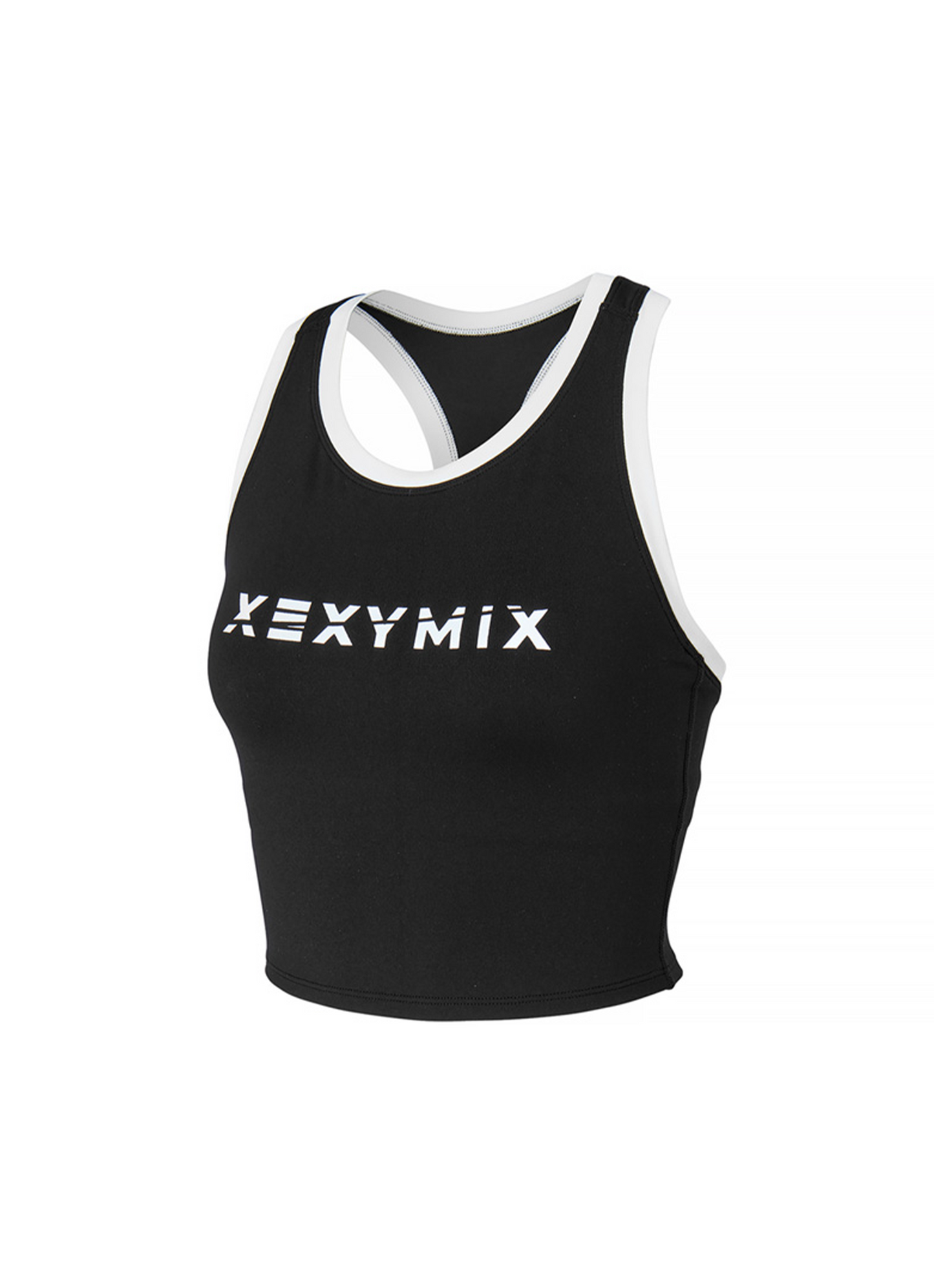 Sporty Logo Color Block Bra Top